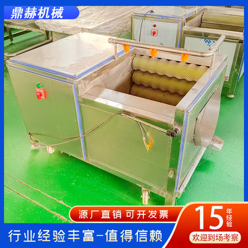 厂家供应 果蔬净菜加工设备 清洗机 多功能毛辊去皮清洗机