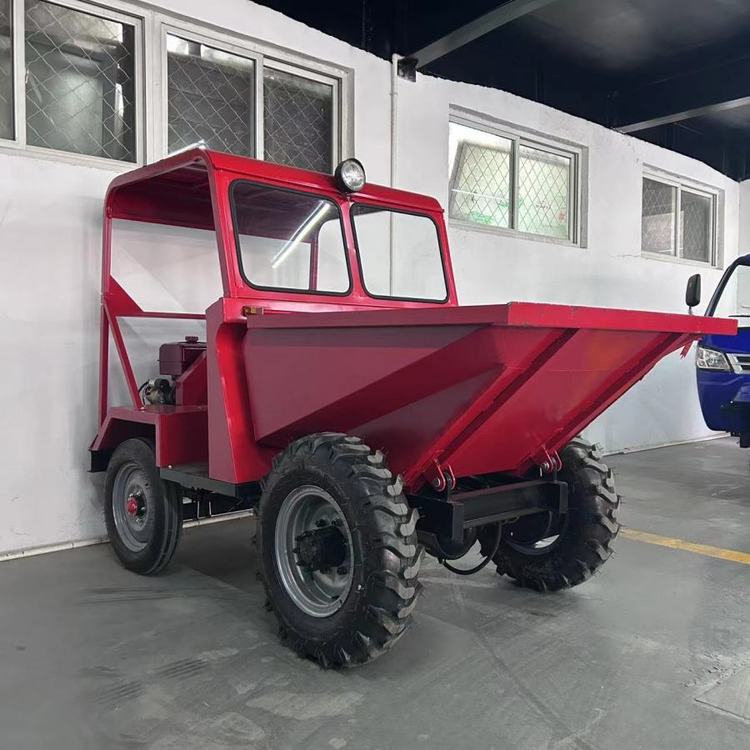 跨境外贸柴油翻斗车FC-18型建筑工地沙石搬运车液压前自卸翻斗车