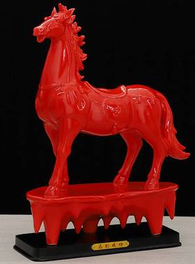 陶瓷生肖马摆件招财镇宅瓷器马摆件客厅办公室马到成功摆设工艺品
