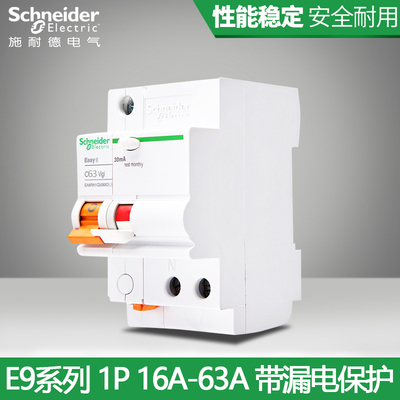 施耐德正品批发漏电保护器E9