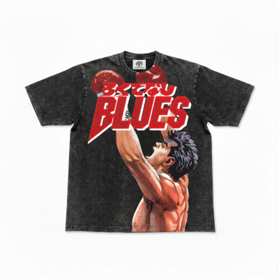 Made in Heaven 无赖布鲁斯ろくでなしBLUES前田太尊做旧纯棉短袖