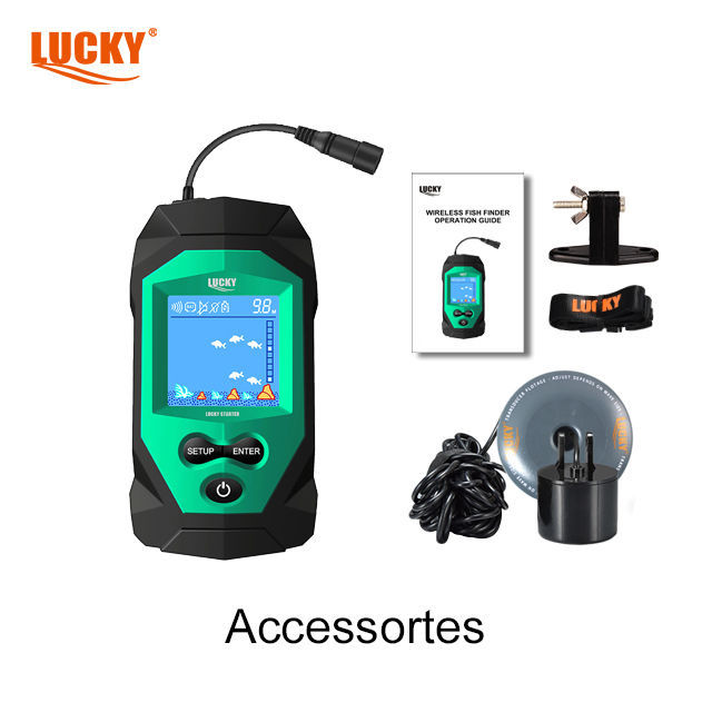 Lucky便携式探测器portable fish finder FL068-T 2inch彩色探鱼
