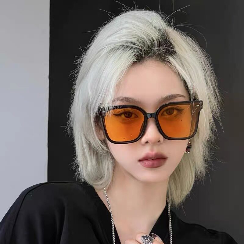 墨镜女款大框百搭高级感时尚黑色圆脸显瘦防紫外线太阳镜