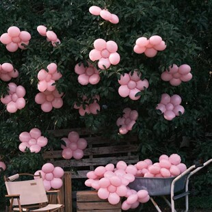 网红打卡樱花气球ins风pvc粉色花朵气模户外美陈氛围装饰场景布置