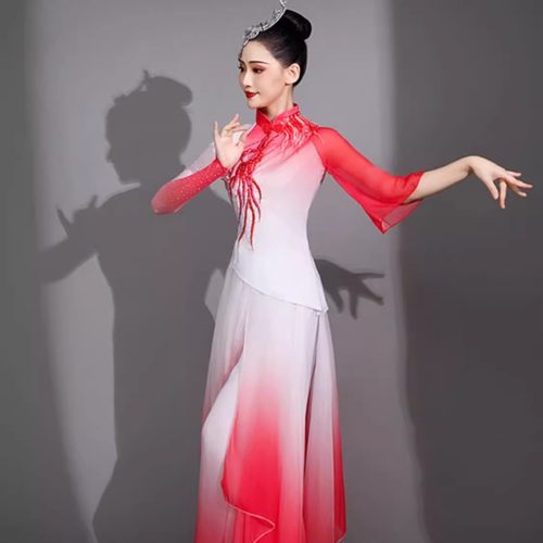 新款中国风古典舞服装飘逸演出服