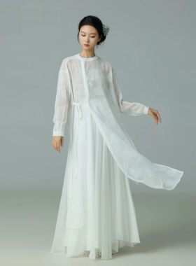 古典舞剑舞飘逸显瘦演出服女