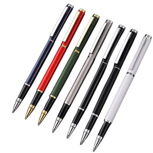 签字笔宝珠笔黑色水笔中性笔金属手感碳素高档圆珠笔商务男士女士开单签约办公纪念免费刻字送礼私人订制LOGO