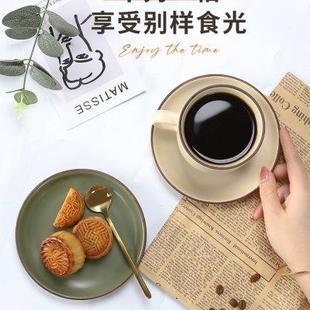 陶瓷高颜值ins欧式 咖啡杯轻奢复古咖啡杯套装 高级小精致咖啡杯子
