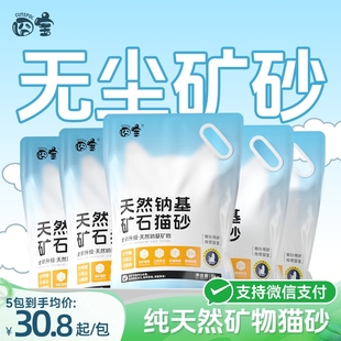 包邮 囧宝猫砂矿砂钠基矿物矿石猫砂 活性炭除臭无尘防臭实惠猫沙