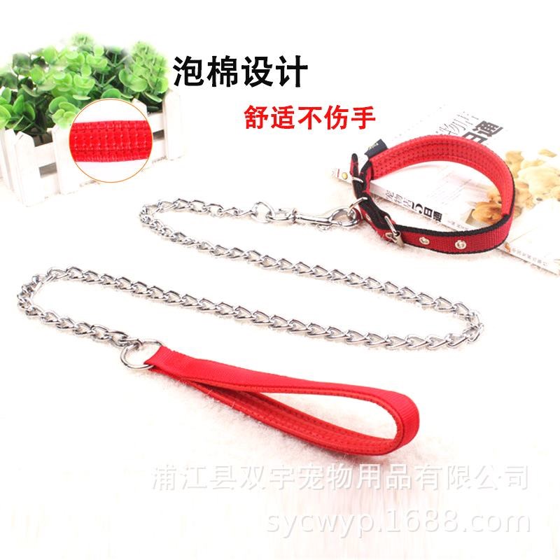 速发金属绳狗子狗链 大中小型项圈用品