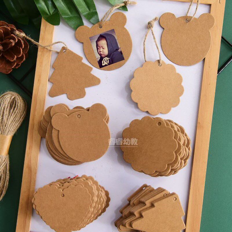 速发牛皮纸卡挂片墙签到墙可贴照片规则牌材料幼儿园环创布置材料