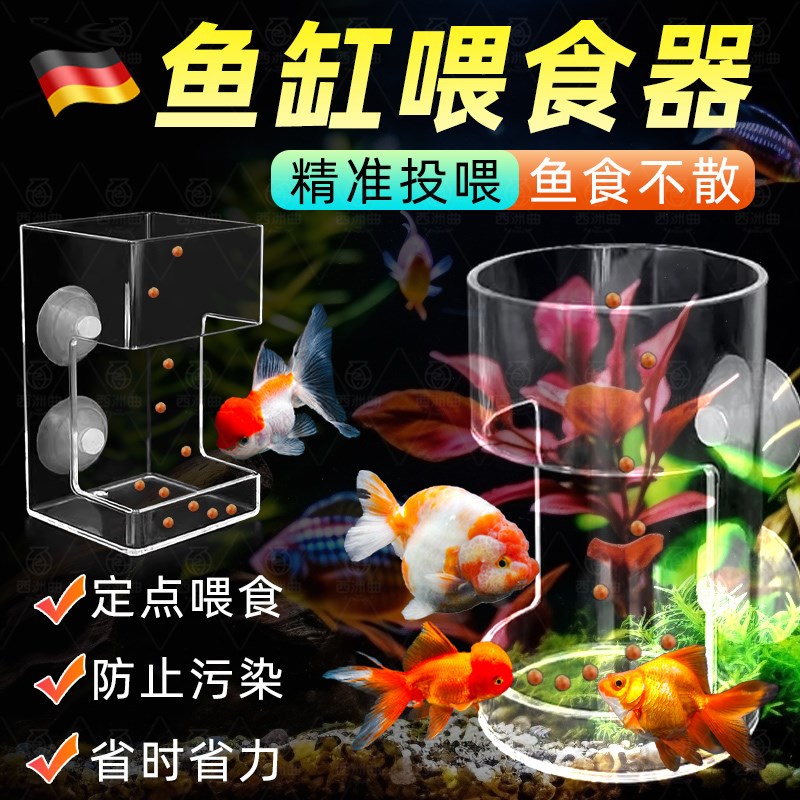 速发鱼缸浮粮喂食投乌食鱼缸鱼食悬浮圈龟圈锦鲤大号水族箱漂浮喂