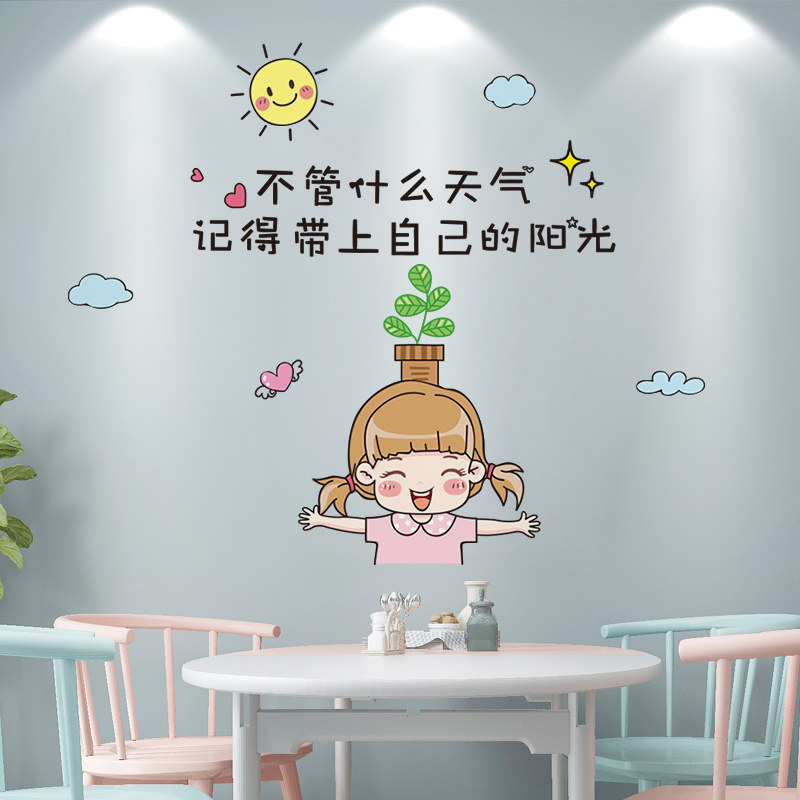 速发餐厅餐桌背景墙贴纸贴画墙纸面粘墙自装饰造遮丑改品客厅卧室