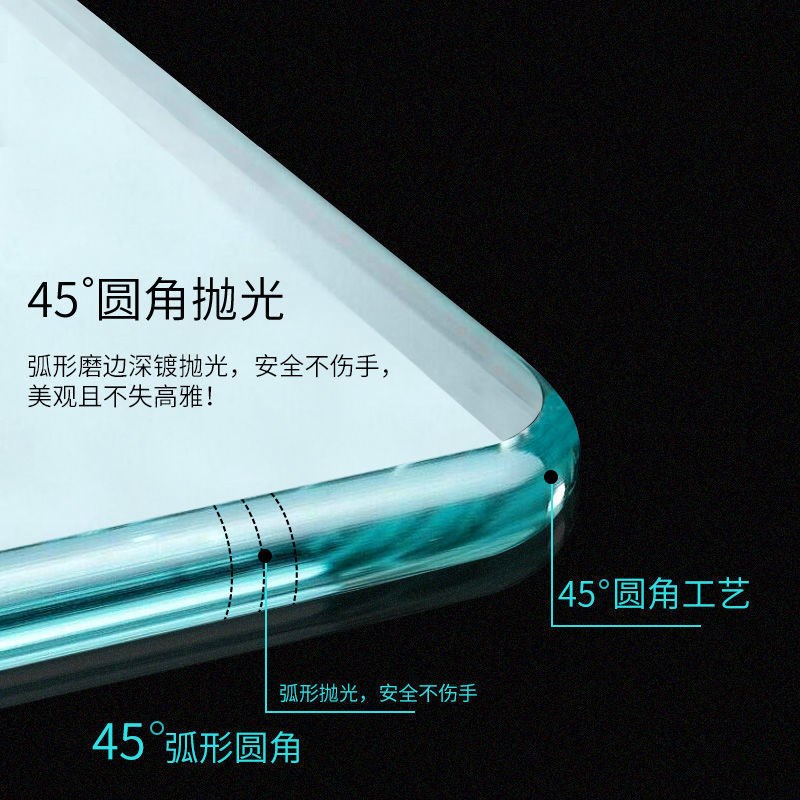 速发镜子打孔全角打孔打眼穿衣爆四身镜壁挂挂墙家用防镜大镜子整