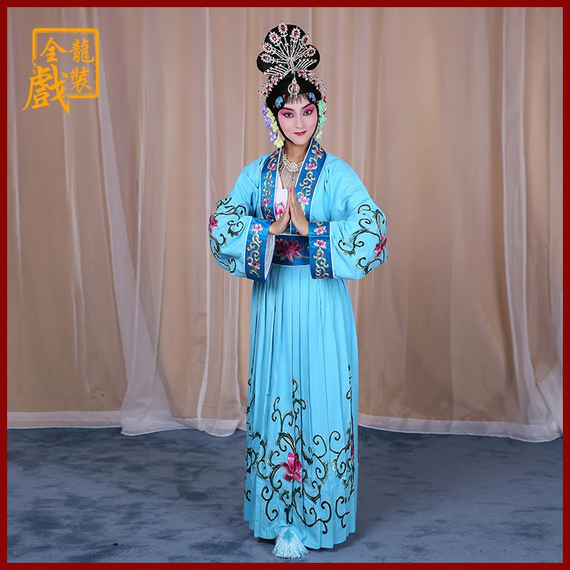 速发全龙戏装京剧戏串台装戏剧舞服演出戏服花旦李玉刚反曲天散花
