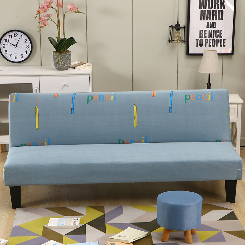 速发折护力发无扶手沙发罩全包沙发床弹沙保叠套折叠沙发