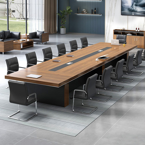 速发会桌桌长桌简约接待桌洽谈议培训桌大型会议桌长条桌办公家具