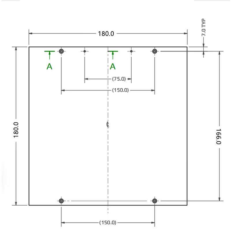 现货Voron2.4 DIY 打印机配件铝板打印面F板Tiny-m 迷你板180*180