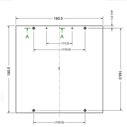 现货Voron2.4 DIY 打印机配件铝板打印面F板Tiny-m 迷你板180*180