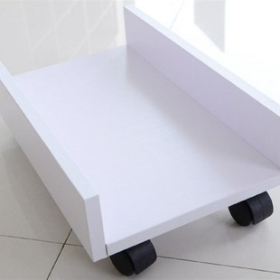 速发广东移动滑轮台式主脑主机托电机架底机托盘座箱托架托