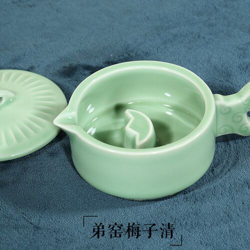 速发带用文池墨房四宝砚台多盖笔架笔搁陶瓷墨斗盛墨汁墨盒墨碟