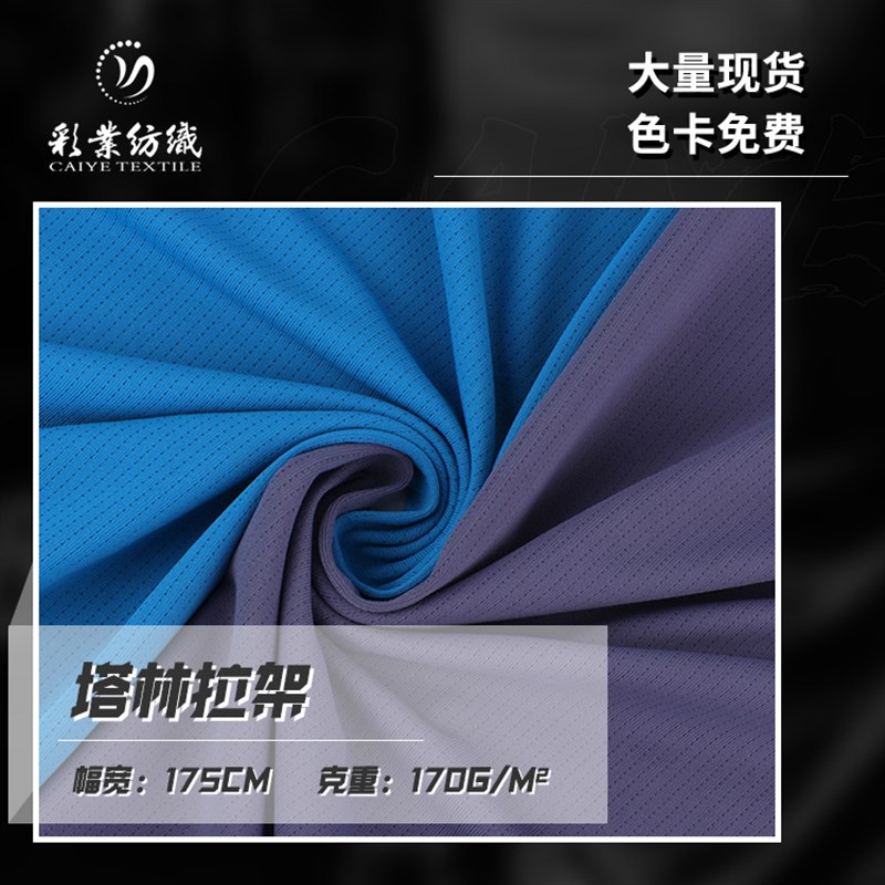 速发高弹0针织网眼T恤面料速17力g涤纶运动鸟眼布  干透气布料