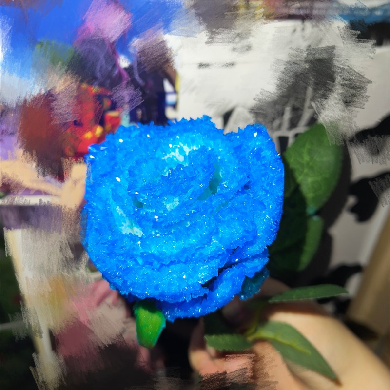速发【结晶玫瑰】晶体玫瑰花 硫酸铜玫瑰/紫矾玫瑰 焰色实验焰色