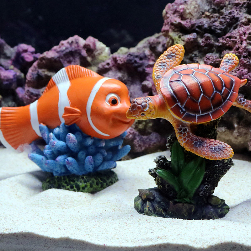 速发缸假鱼鱼底部品饰装水族箱内饰造景避件假鱼塑料鱼躲摆屋