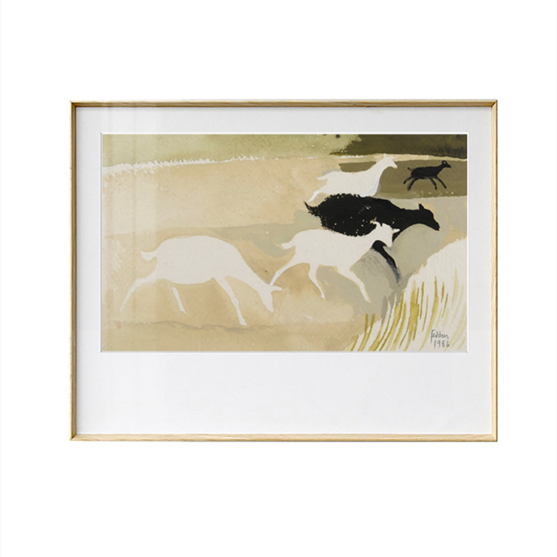 速发0.2cm极细边轻奢立体画框简约海报画芯装饰画相框 免费装裱