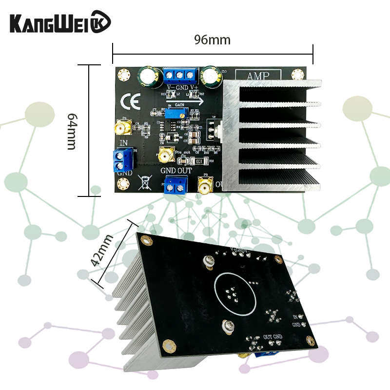 功率放大器模块 高压大电流放大 LM1875 55V峰值 电机驱动 功放板