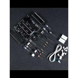 444双色光立方PCB板带遥控音乐制作套件单片机diy 电子元器件套件
