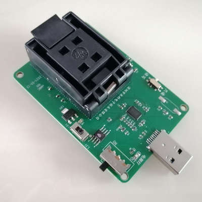 BGA100转USB烧录座emmc100测试座IC编程座清空座 字库读写转接座