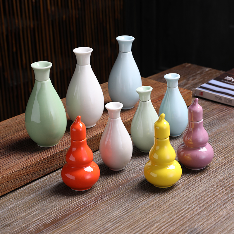 迷你香粉盒密封陶瓷药丸葫芦罐