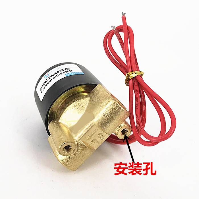 高压电磁阀2WH018-082分/3分高压气阀耐压25KGAC220VDC24V