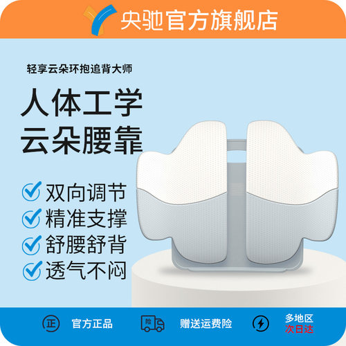 央驰人体工学护腰靠垫久坐神器