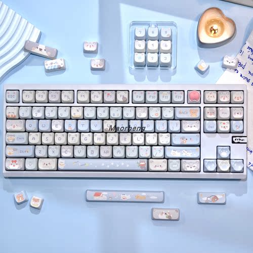 猫尔本Maorbeng旺旺大队MAO高度全五面热升华机械键盘141全套键帽