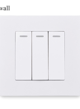 COSWALL 三开双控开关 家用 86型  DC 5-40V AC 90-250V