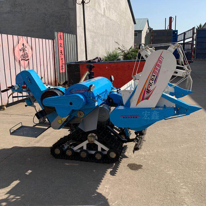 带式稻水稻收割机微型水稻收割rmy机 履履带式水田专 用水联合收