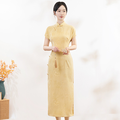 挽苏素雅日常订婚改良旗袍连衣裙