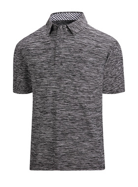 纯色翻领短袖高尔夫t恤polo衫