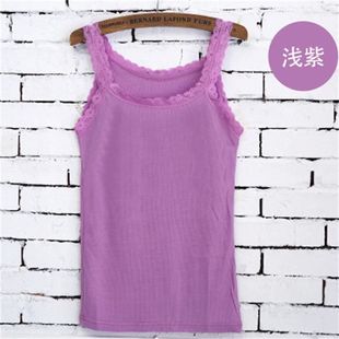 sleeveless vest 纯色u型无袖 Solid for color neck women 背心