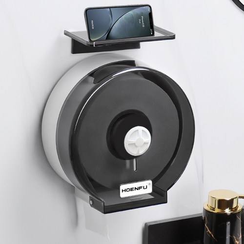 赫恩夫大盘卷纸盒壁挂式免打孔