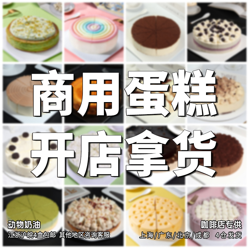 巴斯克芝士动物奶油冷冻商用蛋糕