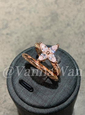 VanWan 老fa~菱形花闪钻套戒叠戴戒指04MY5367QT