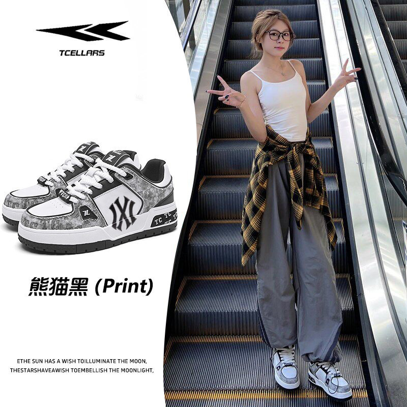 TCELLARS板鞋男鞋2026春秋新款厚底运动休闲简约潮牌百搭男生鞋子