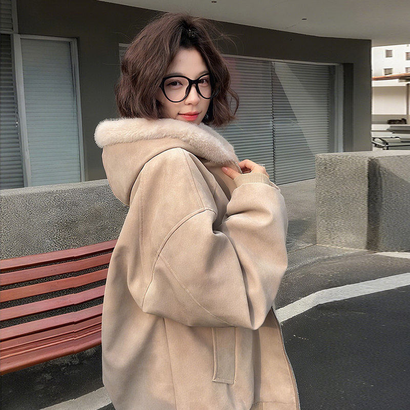 美式2025年新款冬季座山雕棉服女加厚棉衣巨好看棉袄pu皮加绒外套,个性定制/设计服务/DIY,棉服工装,淘宝优惠券,粉丝福利购,淘宝优惠卷