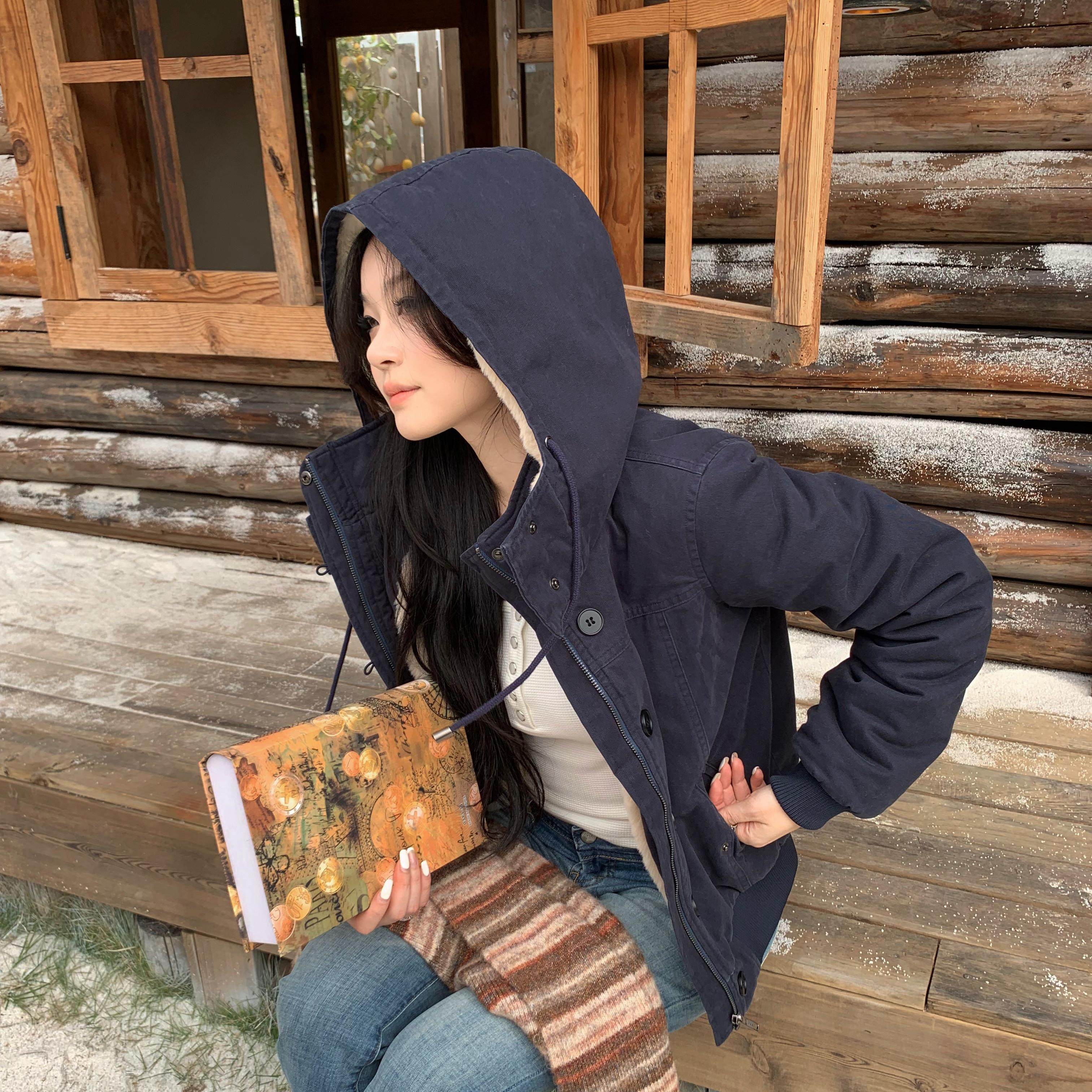 popchee｜暮光女｜两色做旧仿兔毛夹克棉服vintage多工序重工款！,个性定制/设计服务/DIY,棉服工装,淘宝优惠券,粉丝福利购,淘宝优惠卷