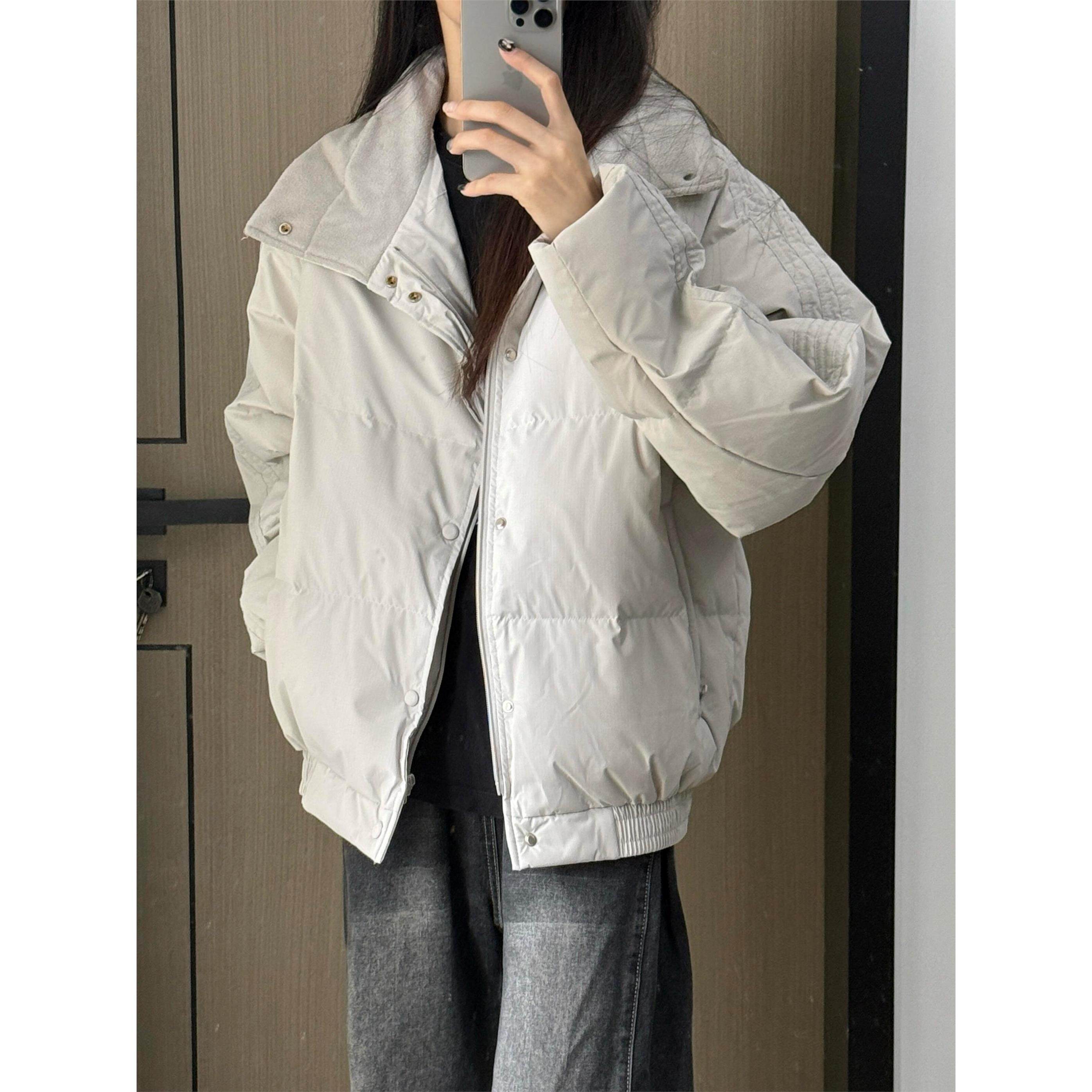 美式覆古立领加绒加厚棉服女款冬宽松设计感男女防寒保暖棉衣外套,个性定制/设计服务/DIY,棉服工装,淘宝优惠券,粉丝福利购,淘宝优惠卷