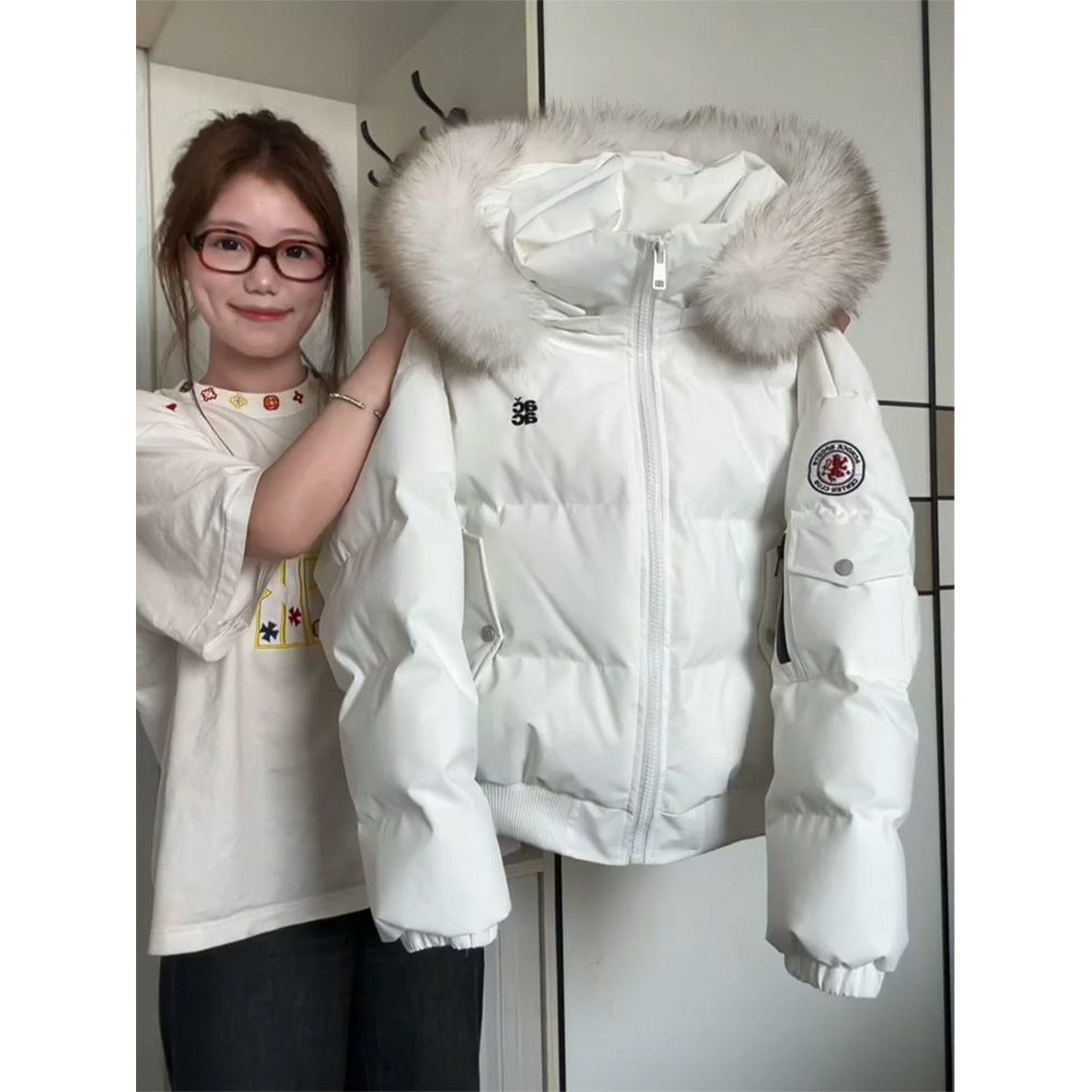 2025新款白色字母刺绣棉服外套女秋冬季加厚保暖宽松巨好看的棉袄,个性定制/设计服务/DIY,棉服工装,淘宝优惠券,粉丝福利购,淘宝优惠卷