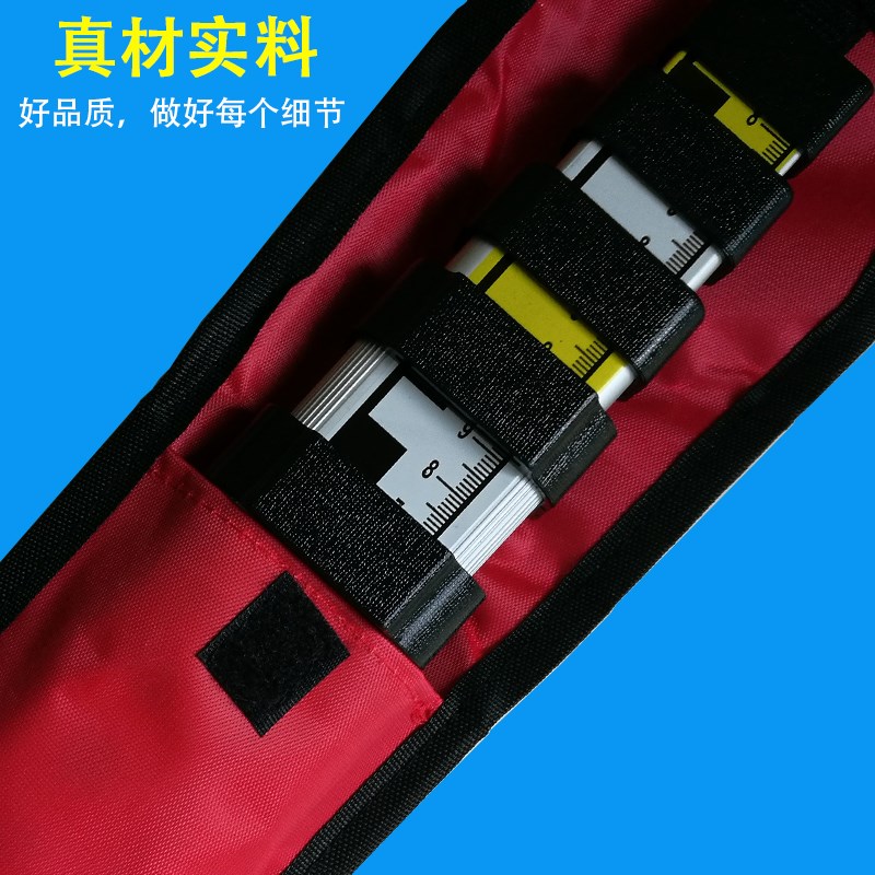螺纹铝合金3米5米7米塔尺伸缩标尺刻度尺标杆配合水准水平高度尺